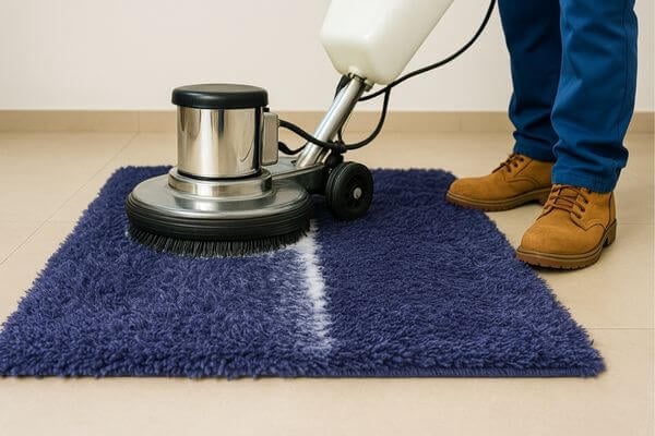 Limpeza profissional de tapetes em Poços de Caldas com máquina extratora